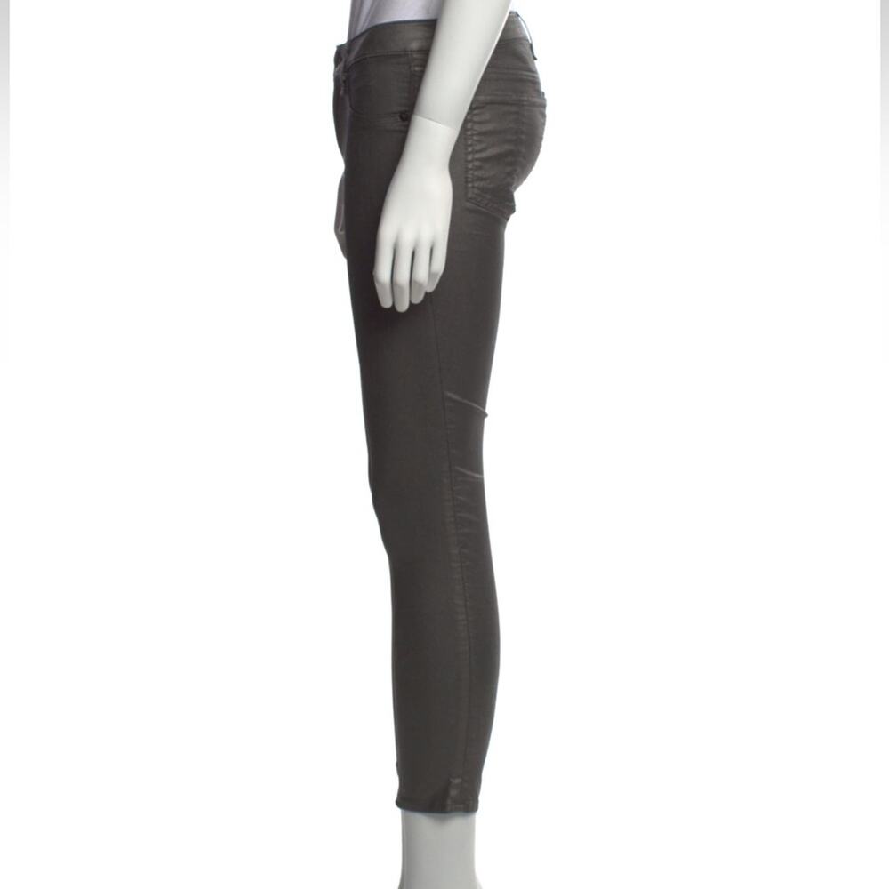 Rag and Bone for Intermix Zipper Capri Pants, Silver, Size 26 - Picture 3 of 10
